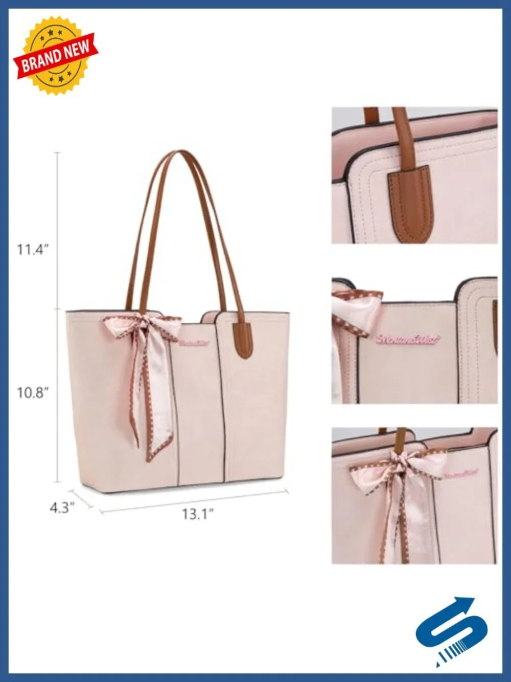 Faux Leather Hobo Tote with Scarf Top Zipper Closure Women's Handbag